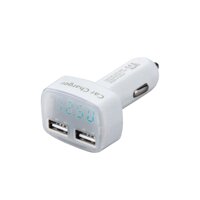 Bán Dual USB Sạc Xe Hơi 5 V 3.1 A Sạc Nhanh Màn Hình Hiển Thị LED Adapter Điện Thoại