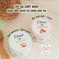 [Bản Đức] Tẩy da chết body Dove exfoliating body scrub 225ml