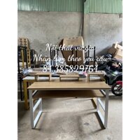 bàn gaming , bàn thu chân sắt có khay đàn và kệ kê màn hình D1m4 x R60cm x C75cm