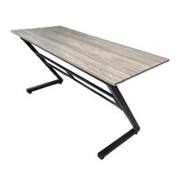 Bàn Gaming chữ Z 1m4 | Khung đen, mặt vân gỗ                       – TINHOCNGOISAO.COM