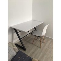 Bàn Gaming Chữ Z, làm việc, học tập, Chân Sắt sơn tĩnh điện Mặt Gỗ 120x60x75cm