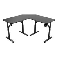 Bàn gaming E-Dra EGT1414V | 1m4, chữ L, đen                       – TINHOCNGOISAO.COM