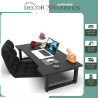 Bàn gaming gập gọn, bàn học gấp gọn ngồi bệt chân khung sắt tĩnh điện chắc chắn được rap sẵn