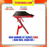 BÀN GAMING GT SERIES Y003 ( BÀN ĐEN, CHÂN ĐỎ )