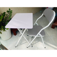 Bàn gấp chân cao 73cm sơn tĩnh điện siêu bền, Bàn học làm từ gỗ MDF phủ malamine chống xước Xả Kho