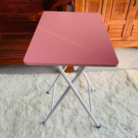 Bàn gấp chân cao 73cm sơn tĩnh điện siêu bền, Bàn học làm từ gỗ MDF phủ malamine chống xước, cao cấp