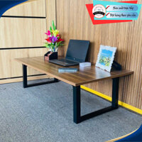 Bàn Gấp Gọn Chân Cựa 50x100, 60x120, 50x120 - Cao 35cm, Mặt Gỗ MDF Hiện Đại