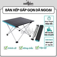 Bàn gấp gọn dã ngoại mini, bàn xếp gấp gọn du lịch thông minh tiện lợi Saigon Outdoor