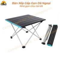 Bàn gấp gọn dã ngoại mini, bàn xếp gỗ gấp du lịch thông minh tiện lợi