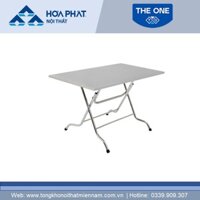 BÀN GẤP INOX MẶT CHỮ NHẬT BCN712