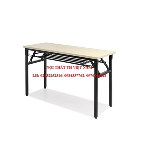 Bàn gấp khung sắt Nội Thất 190 có ngăn BGA12K