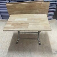 Bàn gấp mầm non gỗ cao su tự nhiên