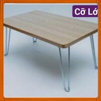 Bàn gấp sinh viên Cỡ Lớn mặt gỗ 4 chân sắt 50*70cm