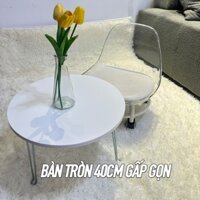 Bàn gấp sinh viên, học sinh, Bàn gấp gọn thông minh đường kính 40cm