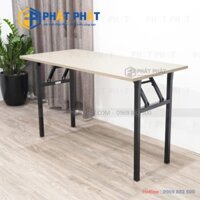 Bàn gấp văn phòng Phát Phát chân sắt 1,2x0,6m, bàn gỗ MFC chân sắt gấp làm việc, học sinh sinh viên - BCGD383 - 06