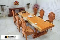 Bàn Ghế Ăn Đẹp Gõ Đỏ 6 Ghế Đẳng Cấp - BA888