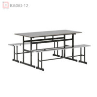 Bàn Ghế Ăn Inox Khu Công Nghiệp BA06I-12