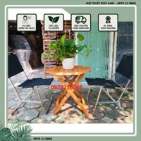 BÀN GHẾ BAN CÔNG 2 GHẾ 1 BÀN (Ghế gấp gọn)