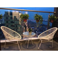 Bàn ghế ban công chung cư, decor giá rẻ
