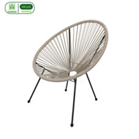 Bàn ghế ban công giả mây lõi thép HH RELAX HOMES_GROUP trang trí phòng khách sân vườn