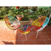 Bàn ghế ban công ngoài trời, ghế mây nhựa decor