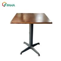 Bàn Ghế Cafe – Bàn Chân Trụ X Mặt Vuông SX22