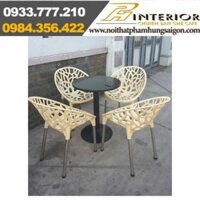 Bàn ghế cafe nhựa giá rẻ