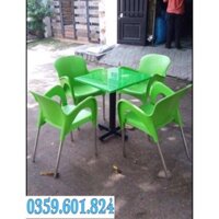 bàn ghế cafe nhựa giá rẻ