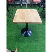 bàn ghế chân tròn, Bàn cafe  mặt gỗ thanh lý