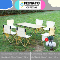 Bàn ghế dã ngoại gấp gọn Kore cao cấp 2023 , Bàn cắm trại siêu nhẹ di động cho 2-6 người, Ghế du lịch siêu nhẹ