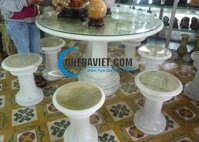 Bàn ghế đá sân vườn Marble GDMB-17