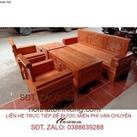 Bàn ghế đối pháo gỗ sồi Nga BG033