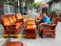 Bàn Ghế Gỗ Căm Xe Sư Tử – SLC012