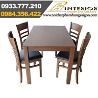 Bàn ghế gỗ phòng ăn thanh lý