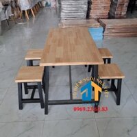 Bàn ghế gỗ quán ăn 01