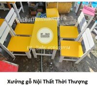 Bàn ghế gỗ quán trà sữa, đồ ăn vặt giá gốc tận xưởng