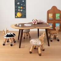 Bàn ghế học Hươu nâu trẻ em cao cấp
