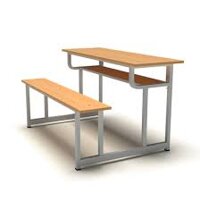 Bàn ghế học sinh 2 chỗ ngồi không tựa