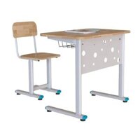 Bàn ghế học sinh BHS25 chỉnh độ cao chọn gỗ tự nhiên hoặc MFC