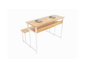 Bàn ghế học sinh gỗ cao su BSV-02-00CS