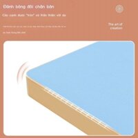 Bàn ghế kết hợp gỗ nguyên khối màu sắc cho giáo dục sớm ở trường mẫu giáo, bàn học và ghế cho trẻ e