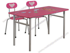 Bàn ghế mẫu giáo Hòa Phát BMG102B-2+GMG102B-2