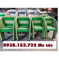 bàn ghế mây nhựa giá rẻ