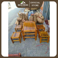 Bàn ghế mây tre tự nhiên cao cấp, bàn ghế decor quán ăn, nhà hàng, ban công uống trà thư giãn_nt/RELAX HAVEN