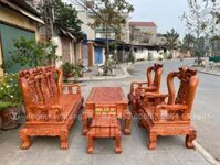 Bàn ghế Minh quốc đào chim gỗ hương đá hàng vip (Anh Biên, Hà Nội)