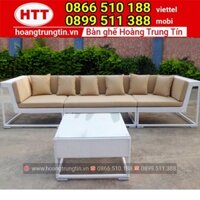 Bàn ghế ngoài trời giá rẻ Bộ bàn ghế NTHTT017 - xưởng Nội thất Hoàng Trung Tín