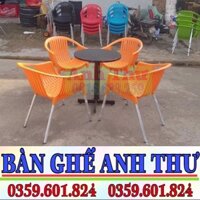 ban ghe nhua cafe tra sua