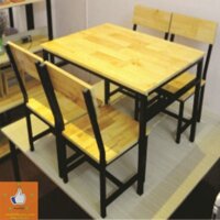 Bàn ghế quán nhậu gỗ ghép