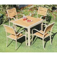 Bàn ghế sân vườn, bàn ghế nan nhựa Polywood, bàn ghế ngoài trời