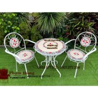 bàn ghế sắt đá sân vườn giá xưởng